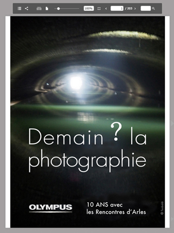 "Demain ? la photographie" un eBook de référence pour les 10 ans de présence d'OLYMPUS aux Rencontres d'Arles.