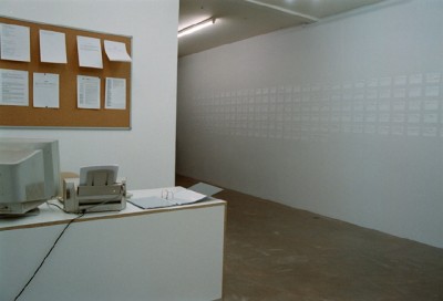 Pour information, galerie C. Hamel 2001 - 02