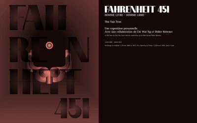 Fahrenheit 451 • Exhibition with Thu Van Tran (Paris)