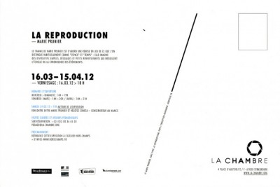 La reproduction - flyer 2