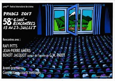 Affiche festival des Ciné Rencontres de Prades, 2017.