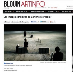Blouin art info, 8 novembre