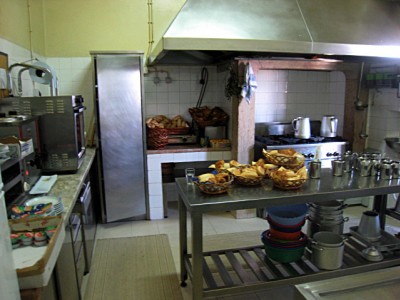 La cuisine de l'hôtel