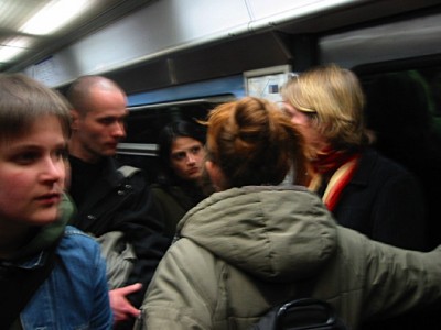 Nous prenons le métro