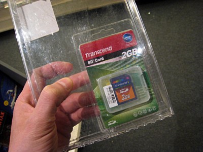 J'achète une carte mémoire pour mon appareil photo