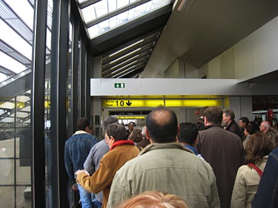 Nous commençons à embarquer