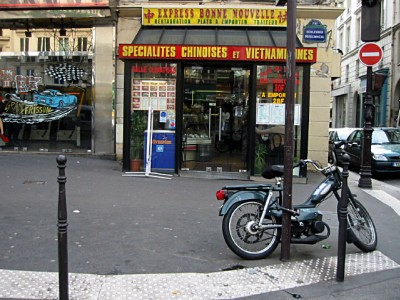 Je vais chez le traiteur chinois