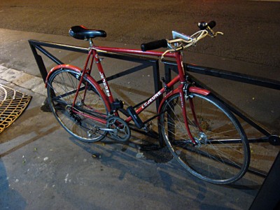Je gare mon vélo