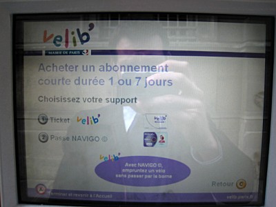 Je m'abonne pour 24h à vélib