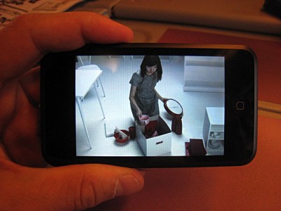 Olivier me montre un clip de Sophie