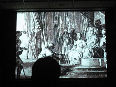 On nous projette un film historique