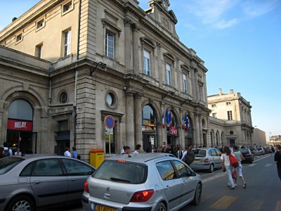 Nous allons à la gare de Reims