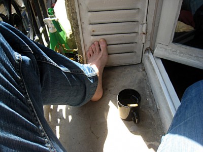 Je profite du soleil
