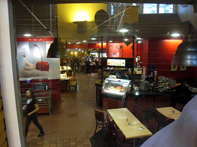 L'intérieur du restaurant