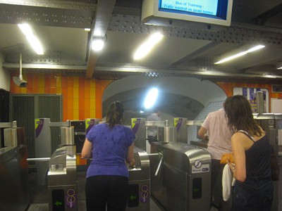 Passage au portillon