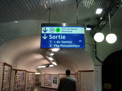 Je sors du métro