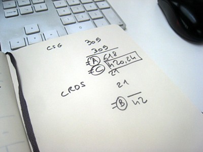 Je fais des calculs