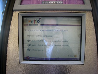 Je loue un vélib