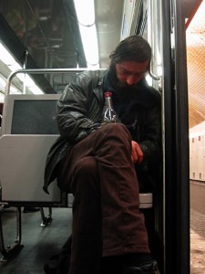 Un homme fatigué