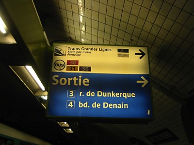 Je sors à Gare du Nord