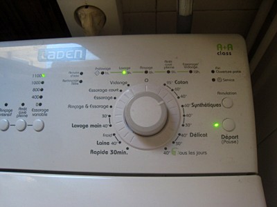 Je lance un lavage