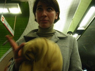 Je prends le métro avec Delphine