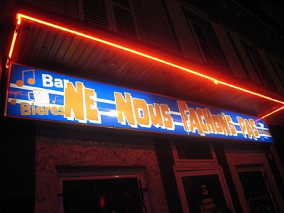 Nous allons au Ne Nous Fâchons Pas