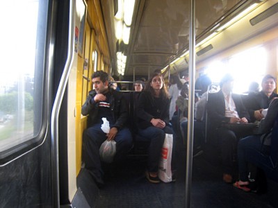 L'intérieur de la rame