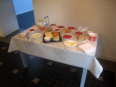 Un buffet est prévu