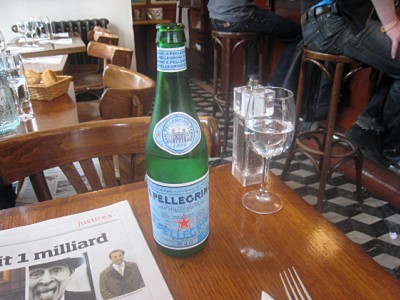 Je bois de l'eau