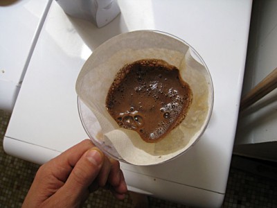 Je prépare du café