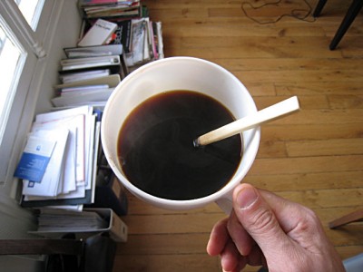 Je bois du café
