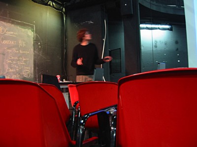 Olivier s'occupe de faire fonctionner l'installation