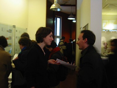 Je croise Damien Legrand de graphiland.fr. Il est accueilli par Nathalie