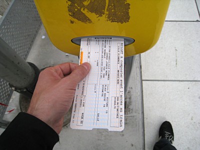 Je composte mon ticket