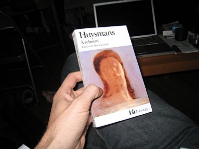 Elle m'offre 'A rebours' de Huysmans