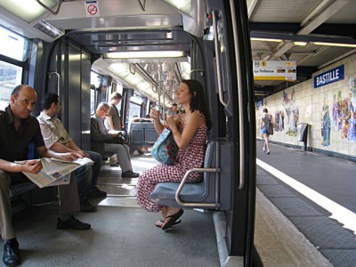 Je prends le métro