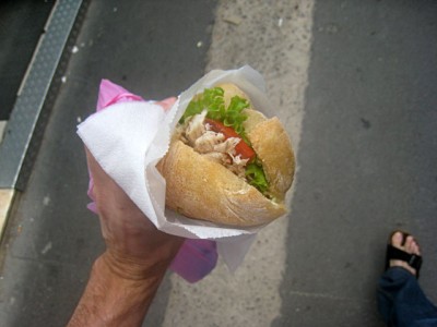 J'achète un sandwich