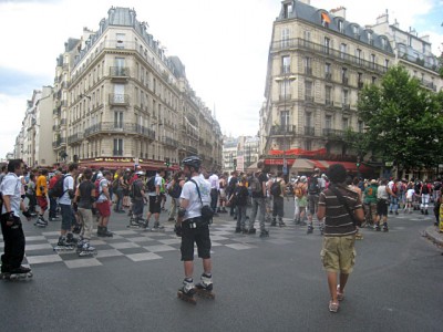 Je croise des rollers