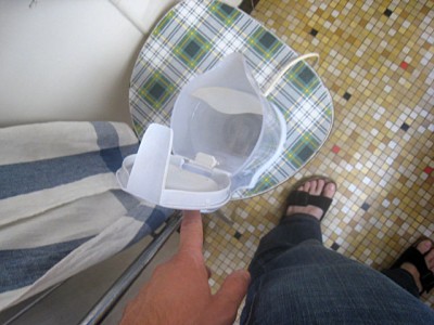 Je fais chauffer de l'eau