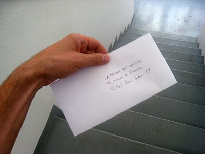 Je prépare un courrier pour la maison des artistes