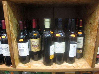 J'achète une bouteille de vin