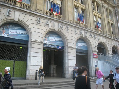 Je vais à la Gare Saint-Lazare