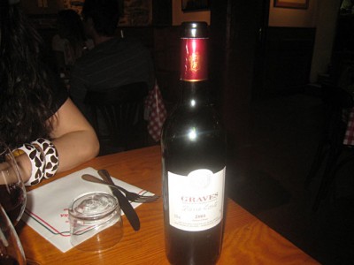 Nous buvons du vin