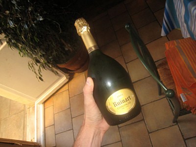 Je sors le champagne