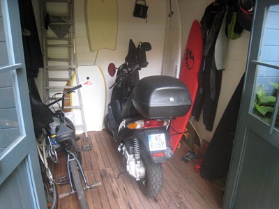 Je sors le scooter