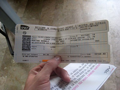 Mon billet