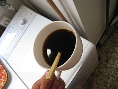 Je bois du café