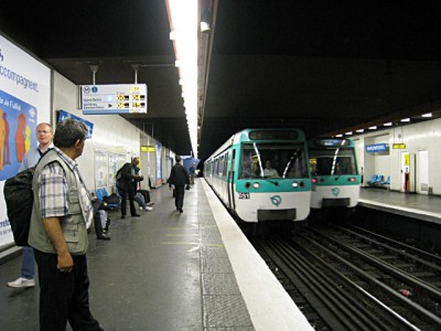 Un métro arrive