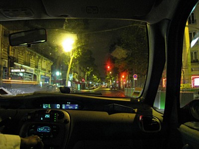 Je prends un taxi